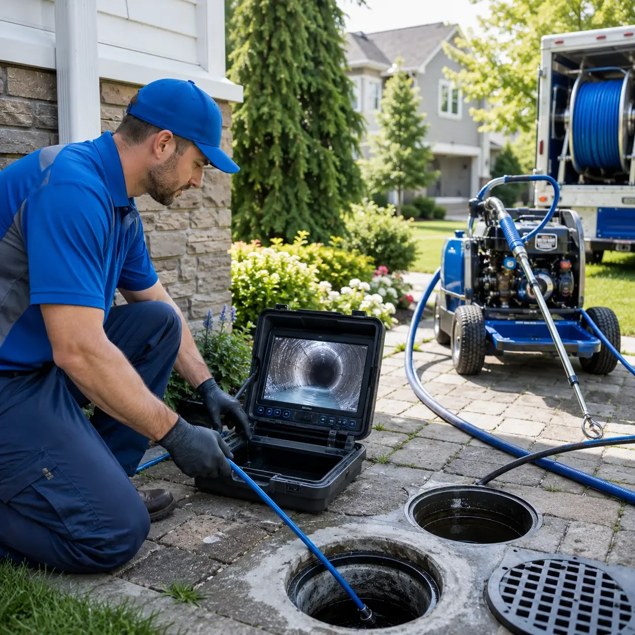 Outdoor drain cleaning professionals serving Latham, NY